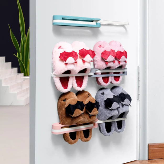 Wall Mounted Folding Slippers Shoes Bathroom towel Hanger